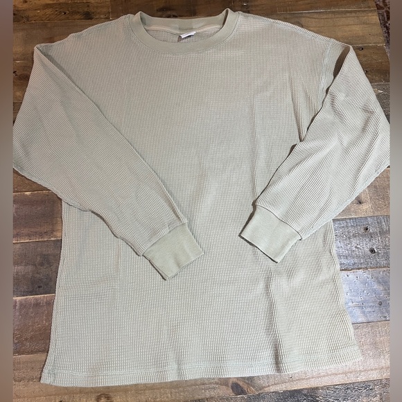 TNA Tops - TNA oversized green thermal